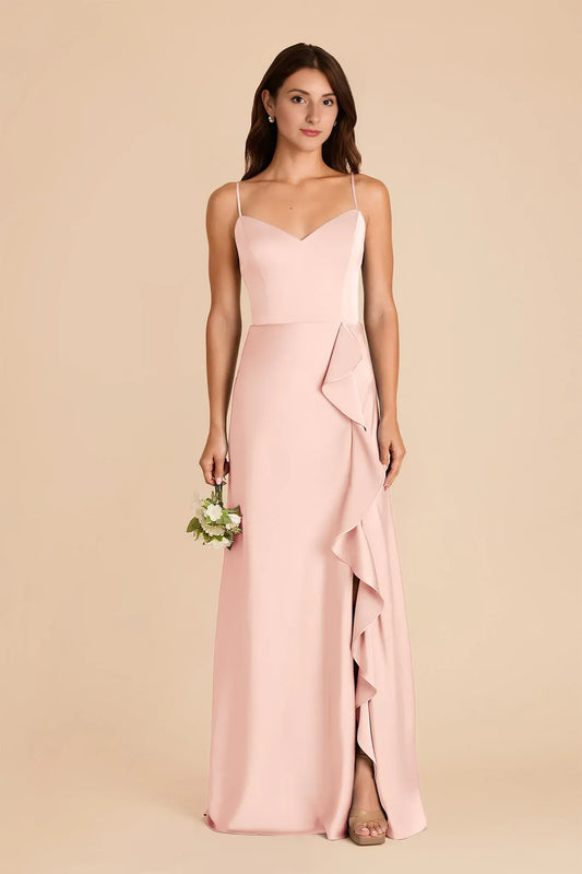 A-Line V-Neck Floor-Length Wedding Dress - Yihuiw by Yihuiw