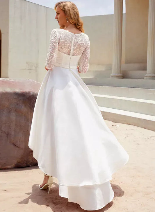 Satin Wedding Dress - Yihuiw by Yihuiw