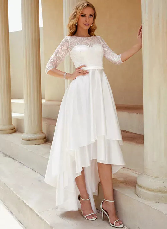 Satin Wedding Dress - Yihuiw by Yihuiw