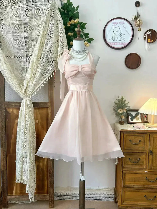 Vintage Short Party Dress Cocktail Dresses Homecoming Dress simple gentle atmospheric and unique desi Brin by YiHuiw