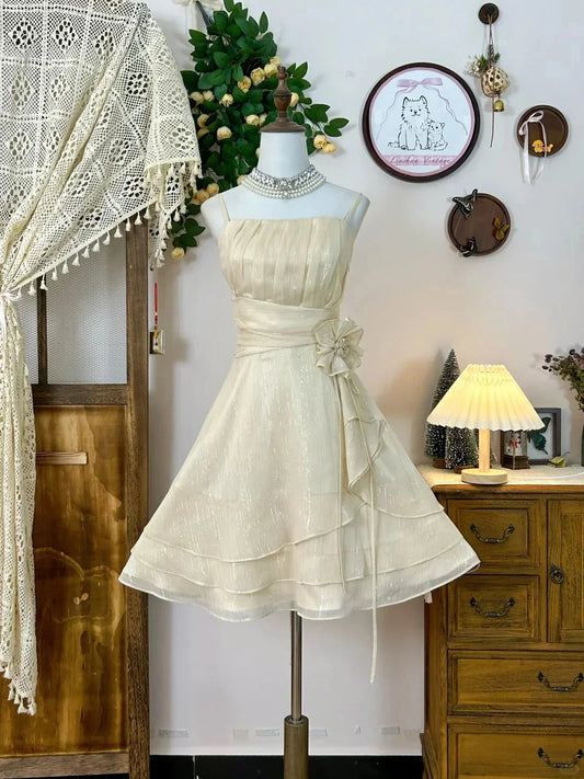 Vintage Short Party Dress Cocktail Dresses Homecoming Dress simple gentle atmospheric and unique desi Brin by YiHuiw