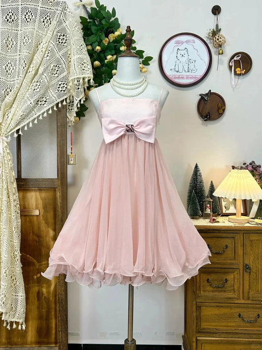 Vintage Short Party Dress Cocktail Dresses Homecoming Dress simple gentle atmospheric and unique desi Brin by YiHuiw