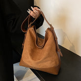Casual Retro Suede Large Capacity Bag Women's All-match