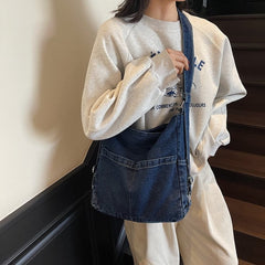 Artistic Denim Women's Large Capacity Messenger Bag