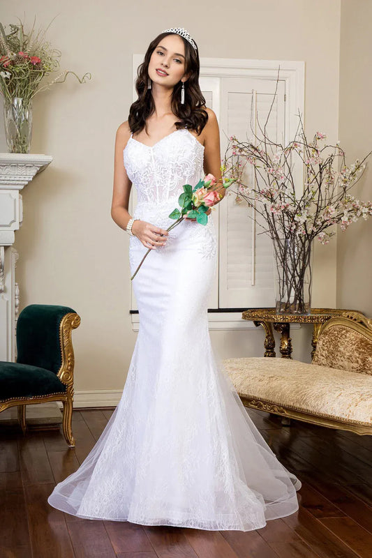 Mermaid Sweetheart Floor-Length Wedding Dress - Yihuiw by Yihuiw