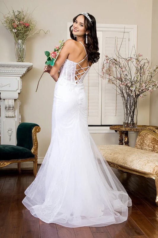 Mermaid Sweetheart Floor-Length Wedding Dress - Yihuiw by Yihuiw