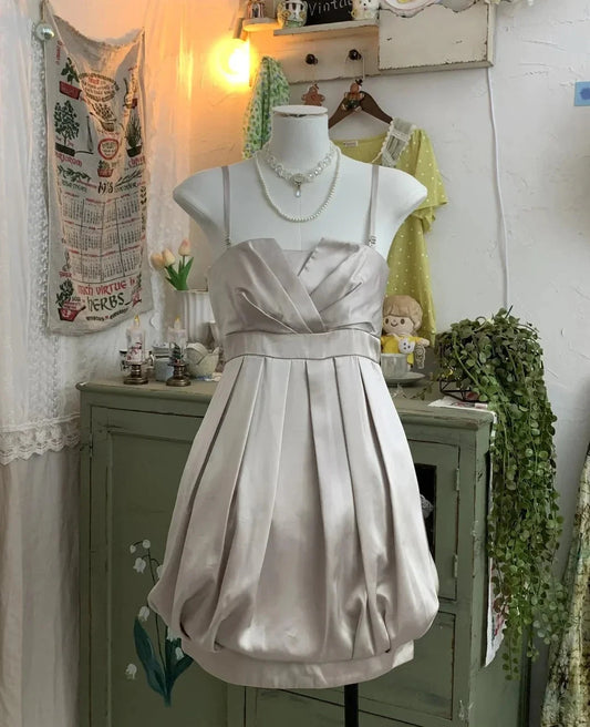 birthday party dress prom dress evening dress prom dress simple gentle atmospheric and unique desi Bring summer colors to enhance whiteness by YiHuiw