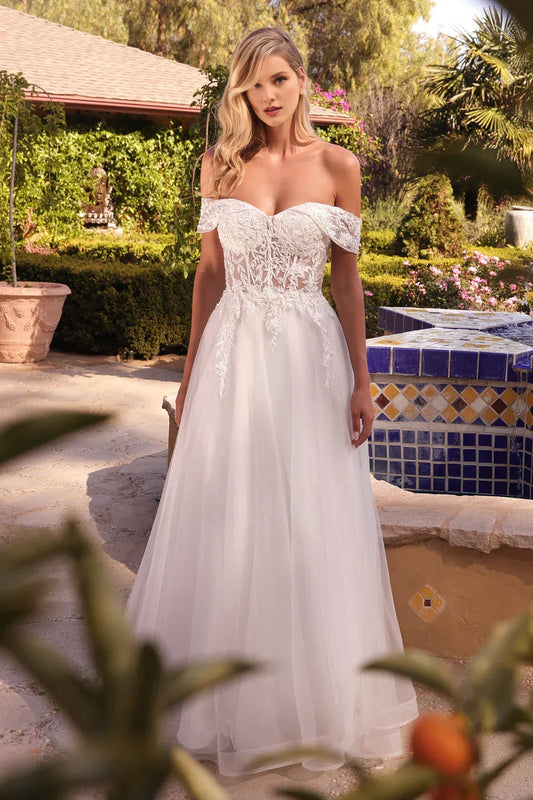 A-Line Sweetheart Floor-Length Wedding Dress - Yihuiw by Yihuiw