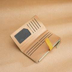 Long Multiple Card Slots Zipper Bag Buckle Korean Style High Sense Women's Wallet
