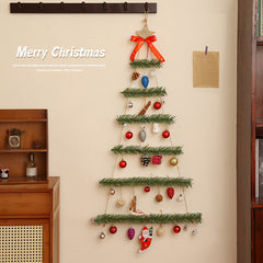 Wall Luminous Non-woven Christmas Tree Window Doors And Windows Decoration Supplies