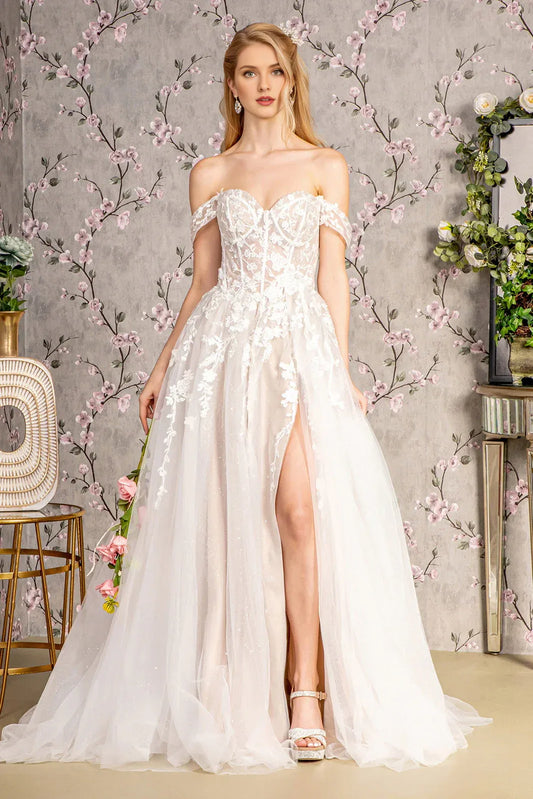 A-Line Sweetheart Floor-Length Wedding Dress - Yihuiw by Yihuiw