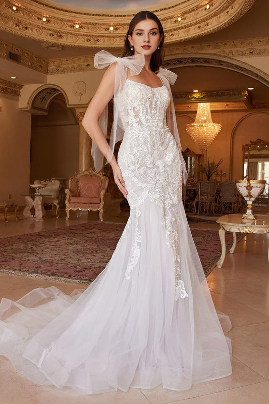 Mermaid Sweetheart Tulle Floor-Length Wedding Dress - Yihuiw by Yihuiw