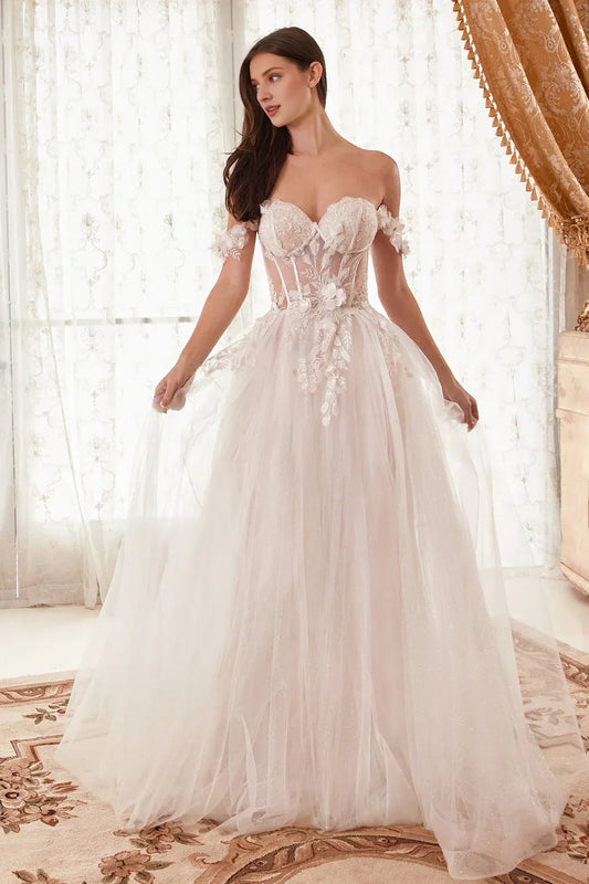 A-Line Sweetheart Floor-Length Wedding Dress - Yihuiw by Yihuiw