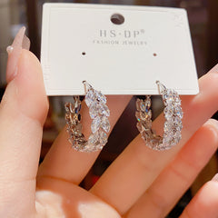 Special-interest Design Zircon Wheat Earring