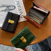 Women's Wallet Card Clamp Plant Short Wallet