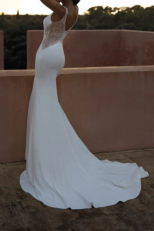 Mermaid Floor-Length Wedding Dress - Yihuiw by Yihuiw