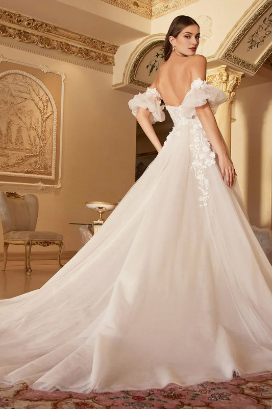 A-Line Sweetheart Floor-Length Wedding Dress - Yihuiw by Yihuiw