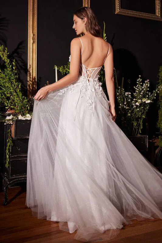 A-Line Sweetheart Floor-Length Wedding Dress - Yihuiw by Yihuiw