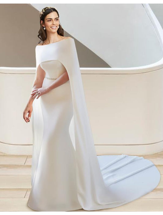 Formal Fall Wedding Dresses Two Piece Sweetheart Strapless Court Train Fabric Bridal Gowns With Sashes / Ribbons Summer Wedding Party Women‘s Clothing by YiHuiw