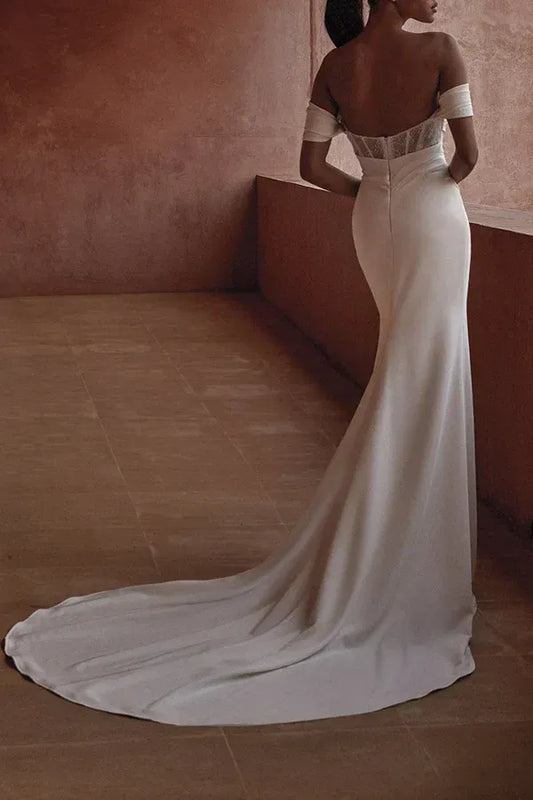 Mermaid Floor-Length Wedding Dress - Yihuiw by Yihuiw