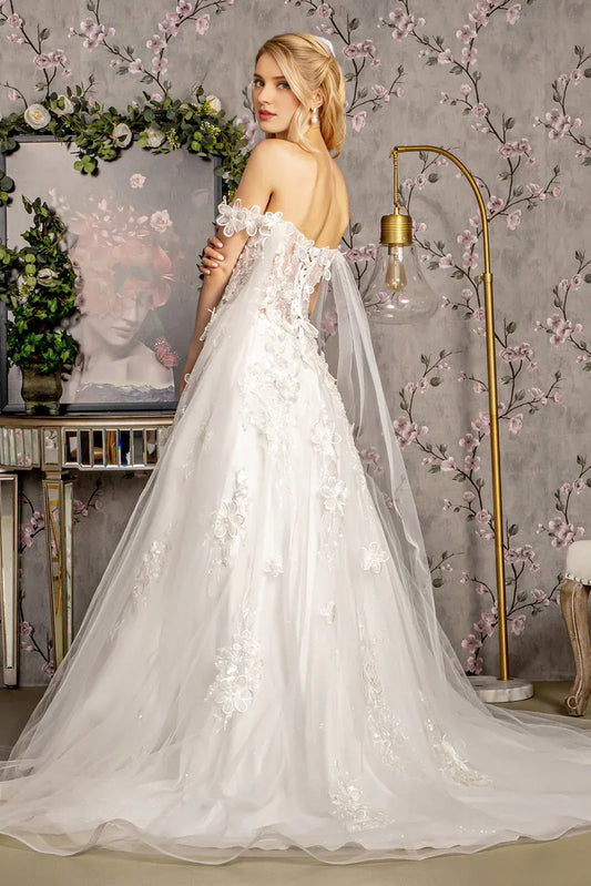 A-Line Sweetheart Floor-Length Wedding Dress - Yihuiw by Yihuiw