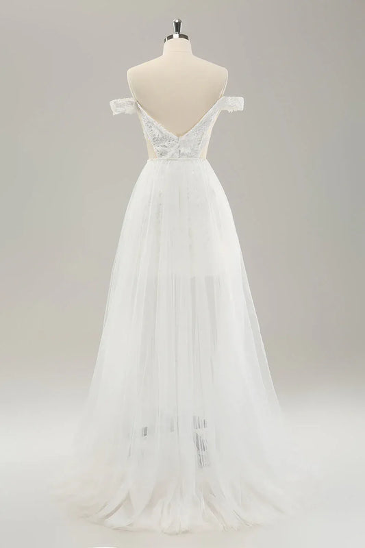 Train Wedding Dress - Yihuiw by Yihuiw
