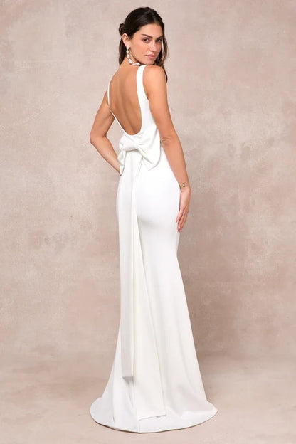 Mermaid Square Neck Wedding Gown - Yihuiw by Yihuiw