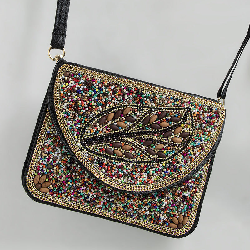 Bohemian Style Bag Bead Ethnic Style Satchel Shell Phone Bag