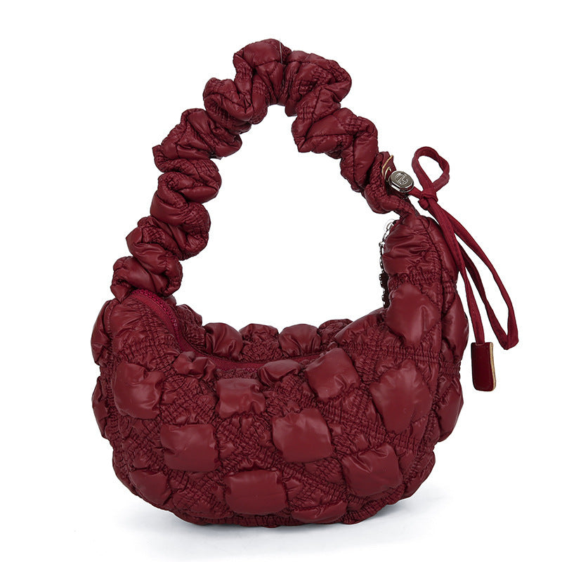Fashion Pleated Clouds All-match Bubble Underarm Bag