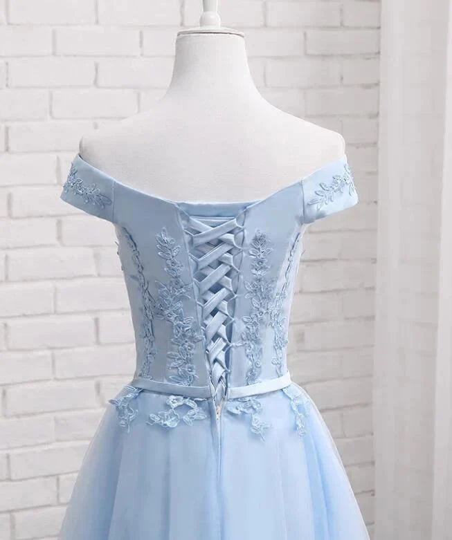 Lovely Off Shoulder Short Party Dress, Cute Homecoming Dress by YiHuiw