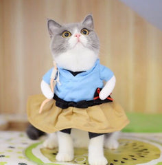 Funny  Costume Uniform Suit Party Clothing For Cat Cosplay Clothes