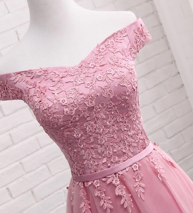 Lovely Off Shoulder Short Party Dress, Cute Homecoming Dress by YiHuiw