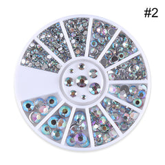 Flat Bottom Colored Diamond Nail Polish Decoration