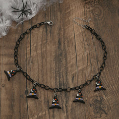 Halloween Bat Clavicle Chain Necklace for Women - Gothic Spider Web Choker, Witchy Jewelry Gift
