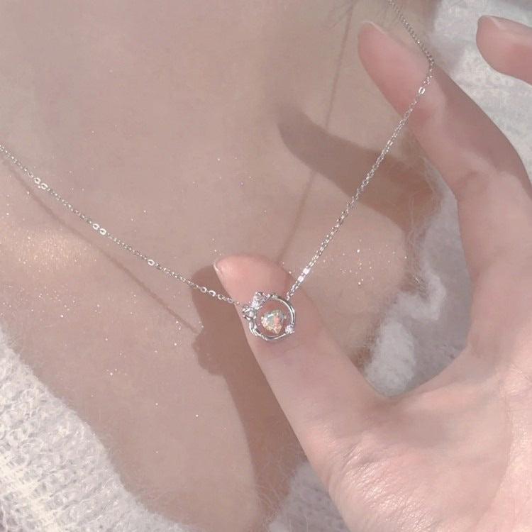 Beating Heart Necklace Women's Pendant High Sense Niche