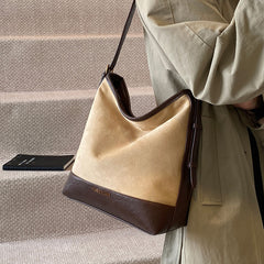 Casual Retro Suede Large Capacity Bag Women's All-match
