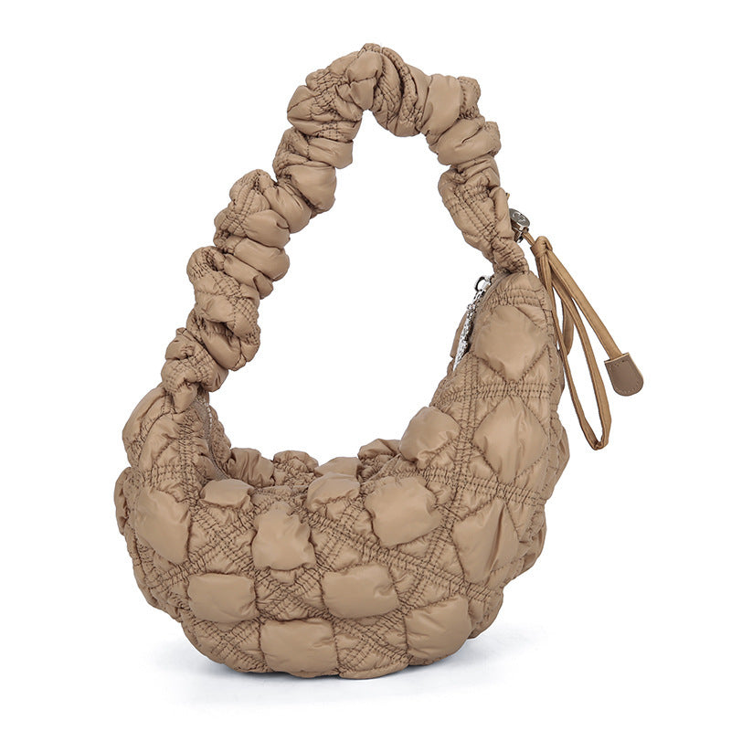 Fashion Pleated Clouds All-match Bubble Underarm Bag