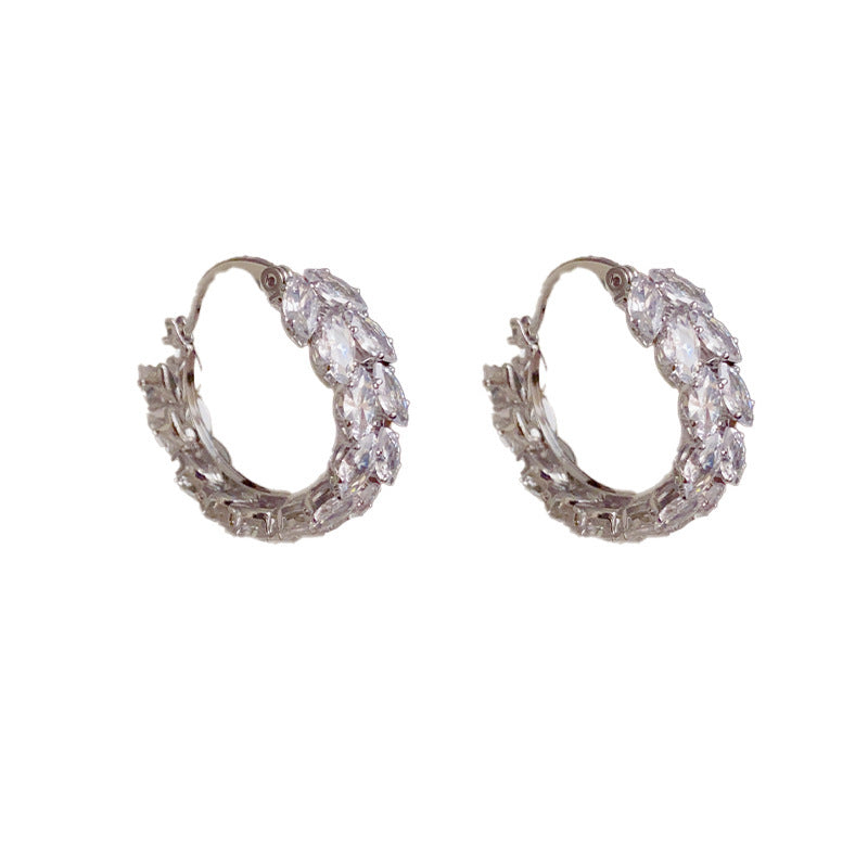 Special-interest Design Zircon Wheat Earring