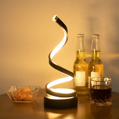 USB Powered Spiral Desk Lamp Simple And Adjustable LED Desk Lamp