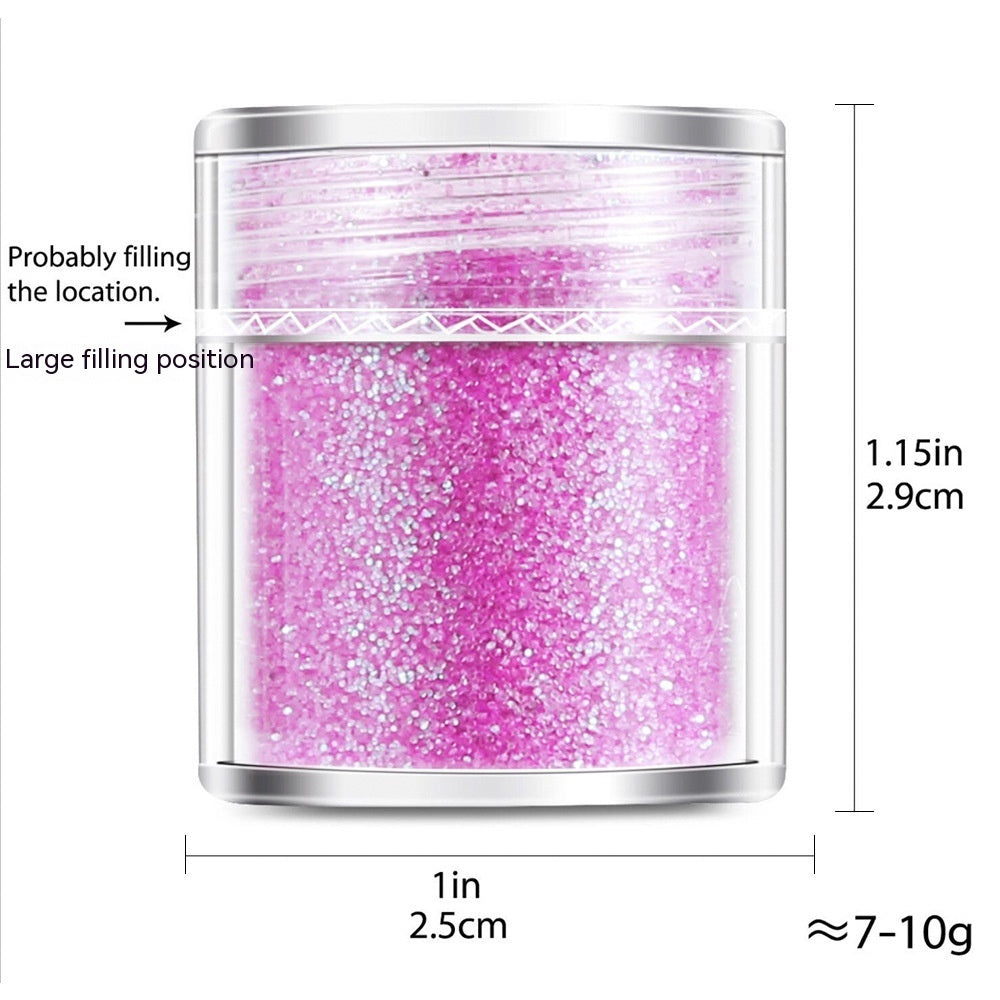 Green Manicure Set 12 Colors Mixed Nail Sequins Glitter Powder Gradient Laser Powder