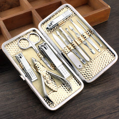 12-Piece stainless steel manicure tool