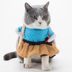 Funny  Costume Uniform Suit Party Clothing For Cat Cosplay Clothes