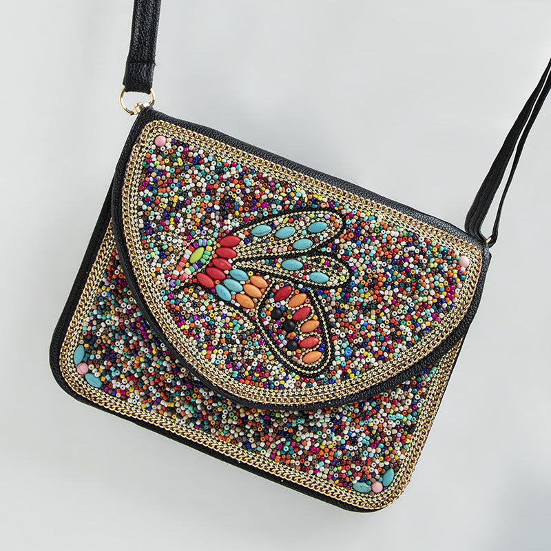 Bohemian Style Bag Bead Ethnic Style Satchel Shell Phone Bag