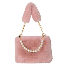 Fashion Plush Bag Chain Crossbody Bag