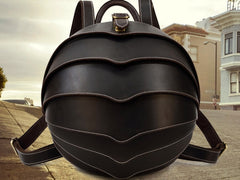 Vintage Leather Creative Backpack Personality Beetle