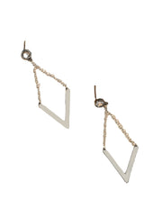 Zircon Earrings Simple Personality Long Elegant Earrings Women