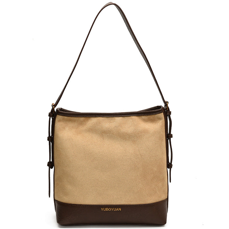 Casual Retro Suede Large Capacity Bag Women's All-match