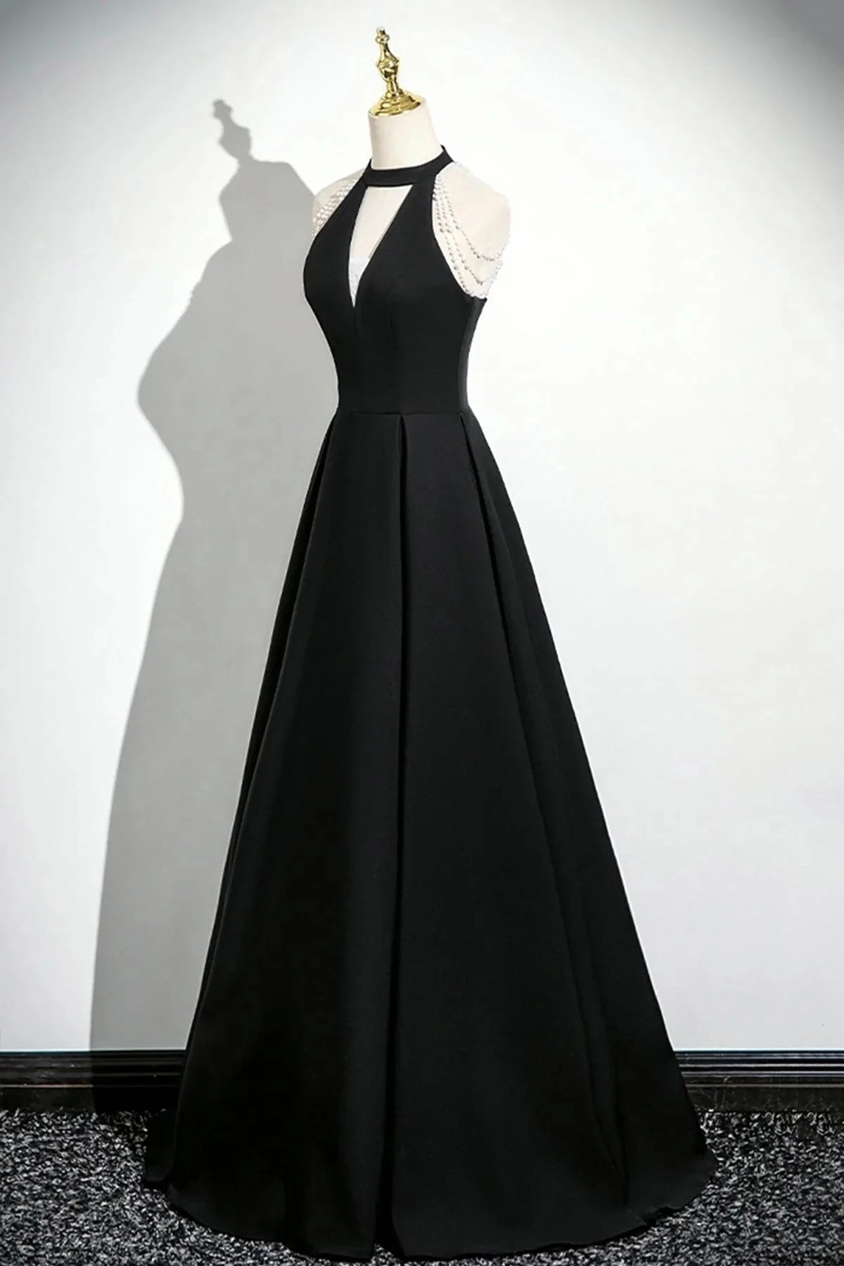 A-Line Prom Dress Elegant A-Line Evening Party Dress simple gentle atmospheric and unique desi Brin by YiHuiw