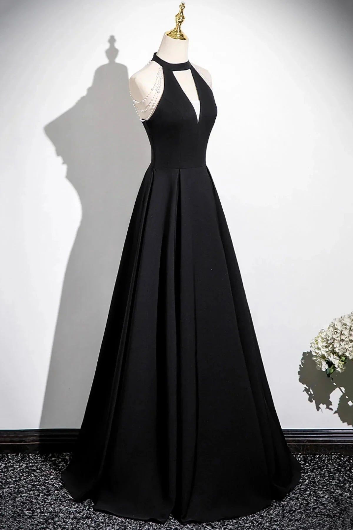 A-Line Prom Dress Elegant A-Line Evening Party Dress simple gentle atmospheric and unique desi Brin by YiHuiw
