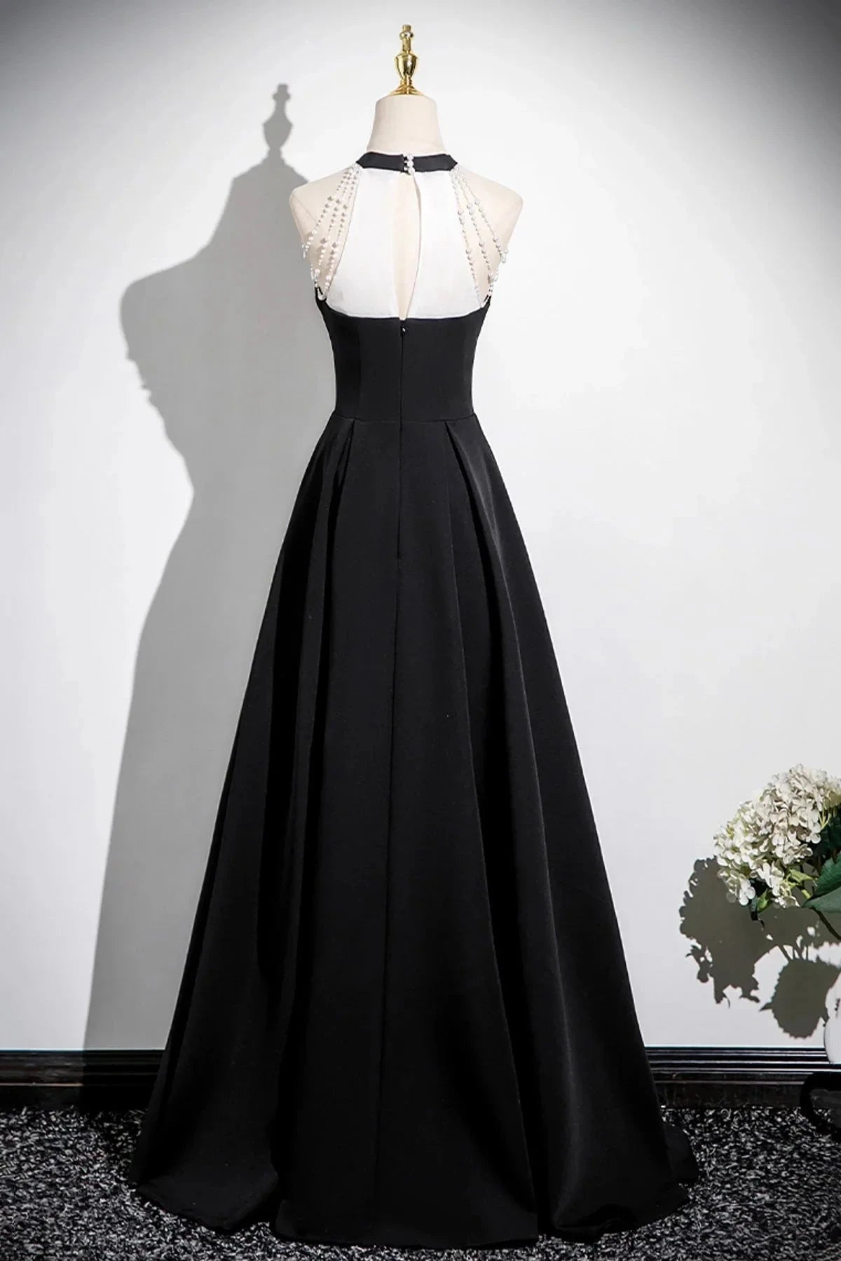 A-Line Prom Dress Elegant A-Line Evening Party Dress simple gentle atmospheric and unique desi Brin by YiHuiw